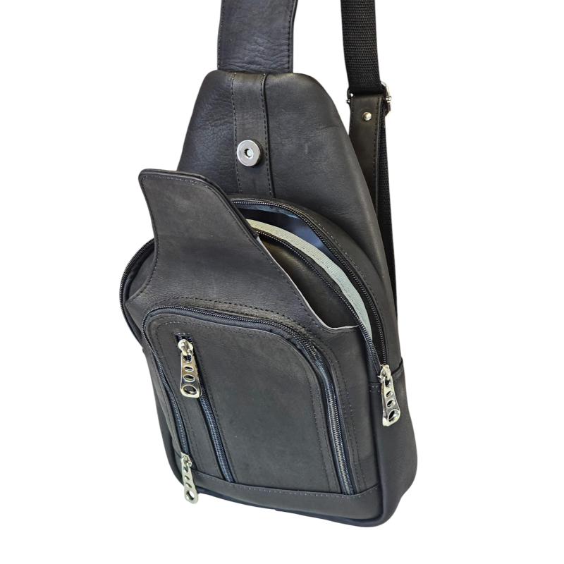 Canguro de Cuero Elegante | Estilo y Comodidad Canguro de Cuero Elegante | Estilo y Comodidad