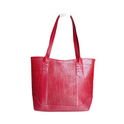 Bolso de Cuero con Doble Compartimiento Interno