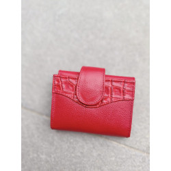 Billetera de Cuero rojo - Elegante y Funcional | Solo Cuero