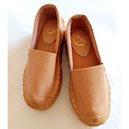 Alpargata Lola Alta - Plataforma Elegante y Cómoda | Solo Cuero