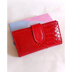Billetera de Cuero Rojo - Elegante y Funcional | Solo Cuero