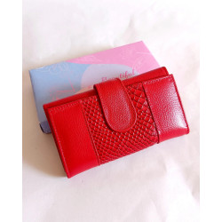 Billetera de Cuero Rojo - Elegante y Funcional | Solo Cuero