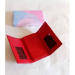 Billetera de Cuero Rojo - Elegante y Funcional | Solo Cuero