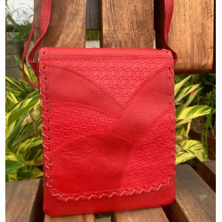 Bolso Manos Libres Rosa de Cuero - Comodidad y Estilo | Solo Cuero